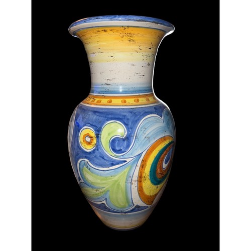 VTG L'Antica Deruta Italian Ceramic Vase 1998 Limited Edition 265/500 Hand Paint - Picture 3 of 9