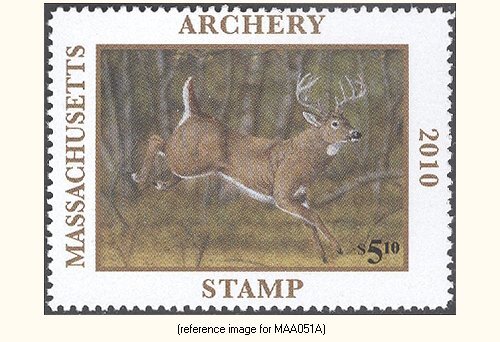 D2K Massachusetts Archery Stamp 2010 $5.10 - Picture 1 of 1