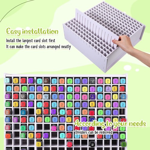 Adjustable 240 Slots Marker Holder Organizer - Perfect for Art Supplies & Desk - Bild 5 von 9