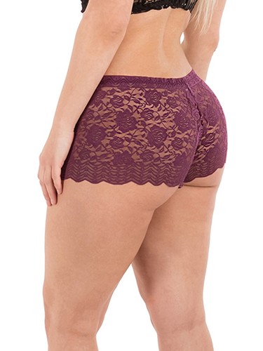 Barbra Lingerie Multi-Pack of Women's Plus Size Lace Boy Short Panties Small-5XL - Picture 7 of 16