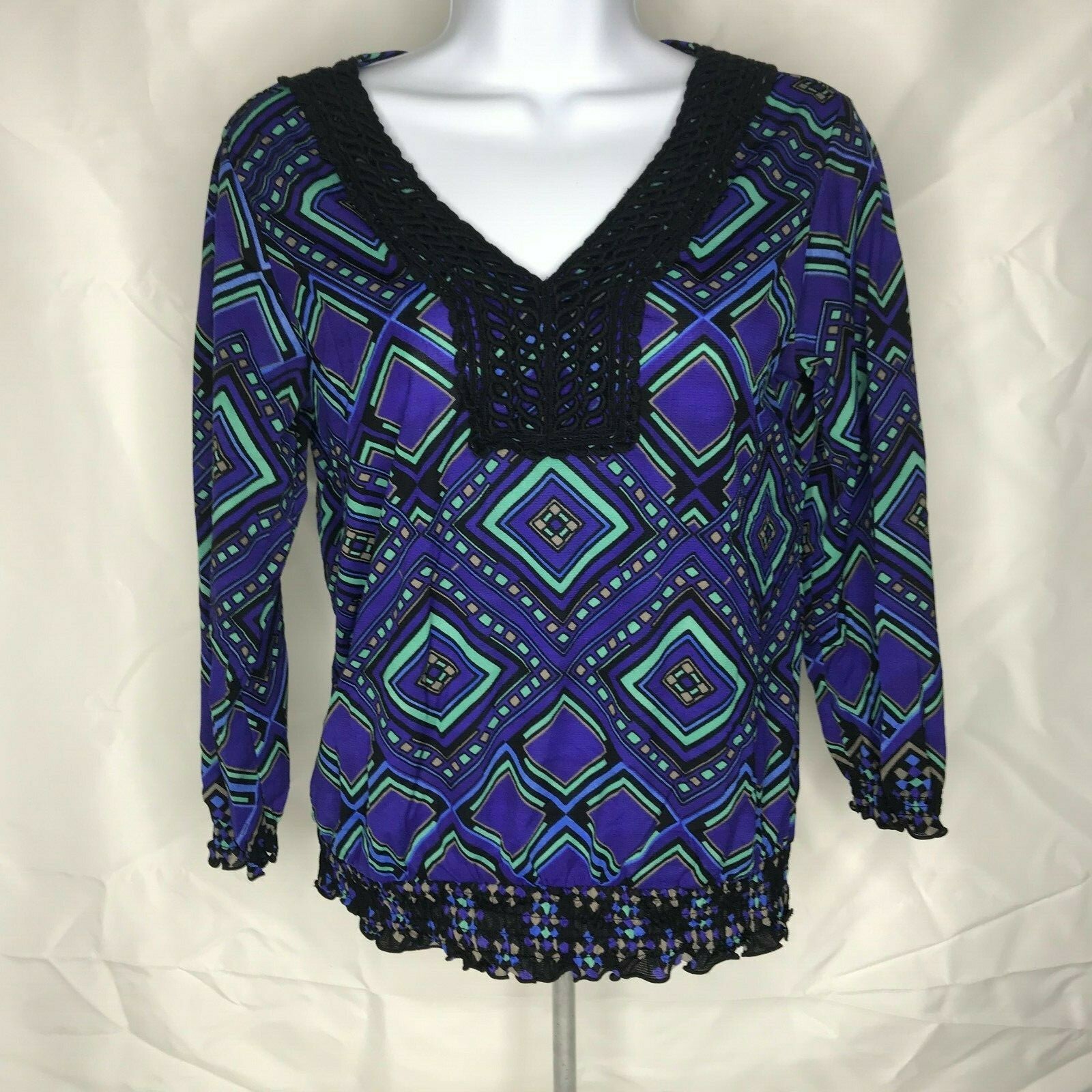 petite black tunic top