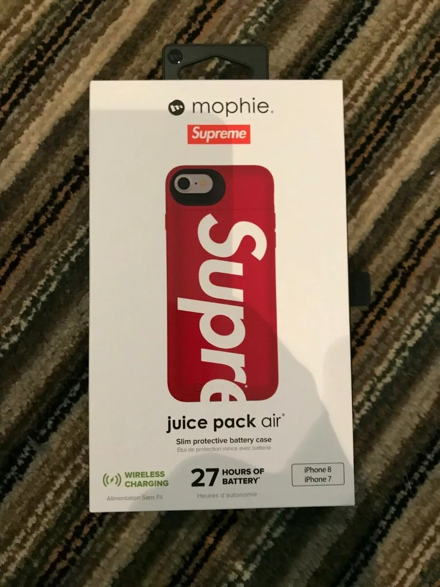 DS Supreme x Mophie RED IPhone 7 & 8 Juice Pack Air Charging Case 100%  Authentic