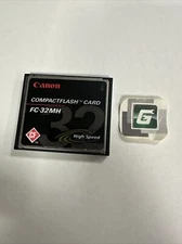 Canon High Speed CF Compactflash Digital Camera Memory Card FC-32MH With Case