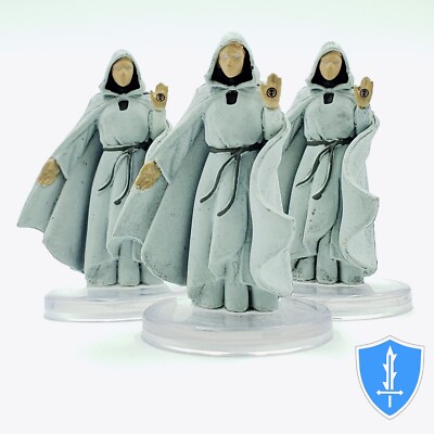 Priest of Osybus (robed) x3 - Sand & Stone #17 D&D Icons of the Realms Cleric