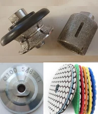 V50 (2") Full Bullnose 4" stone porcelain ceramic core bit grinding drum polish