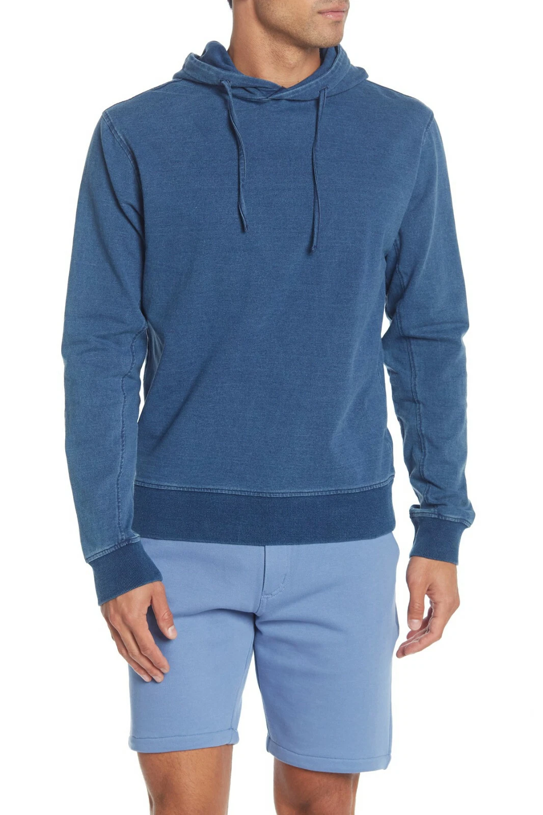 $158 Slate & Stone Jersey Hoodie,BLUE KNIT DENIM,L