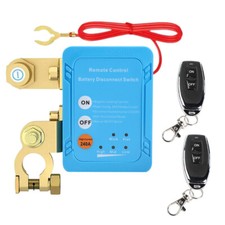 12V/24V Battery Disconnect Switch Power Kill Master Isolator with Remote Control