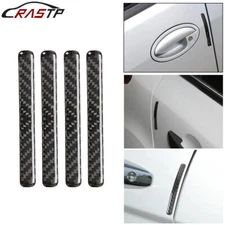 4Pcs Universal Carbon Fiber Door Edge Protection Guards Trims Stickers