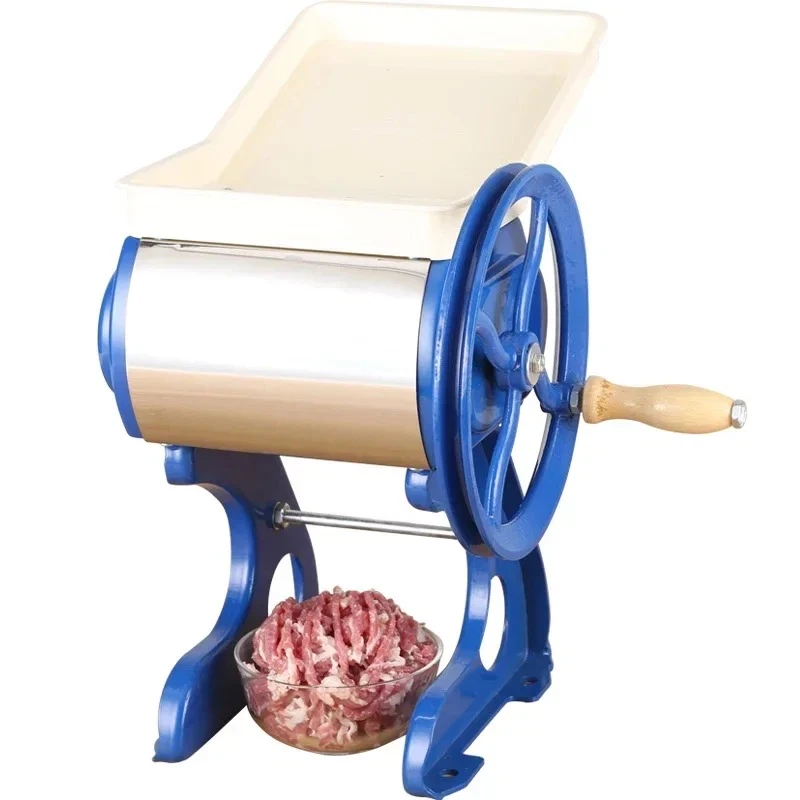 Manual Meat Grinder Meat Slicer Commercial Hand Crank Shredding Machine - Image 4 of 4