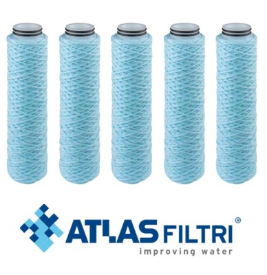 5x filter Atlas Filtri SANIC 10'' FA BX Cartucce Filtranti 1, 5, 10, 25, 50 micro