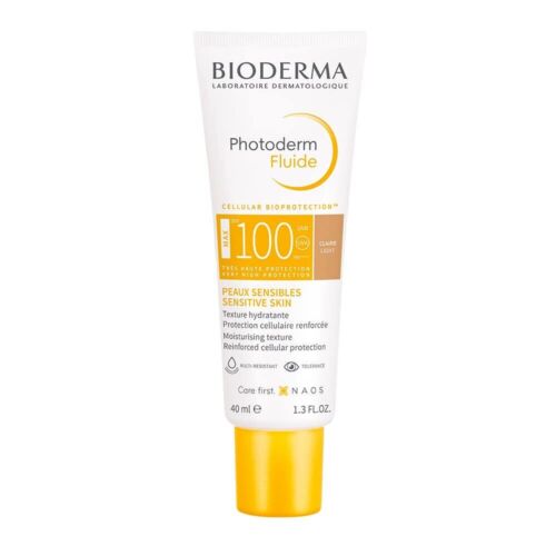 Bioderma Photoderm Aquafluide Cream Sunscreen SPF 100+ Claire Light - UVA 40 ML - Afbeelding 1 van 5