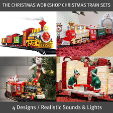 Christmas Train Sets / 4 Separate Unique Designs / Battery Operated