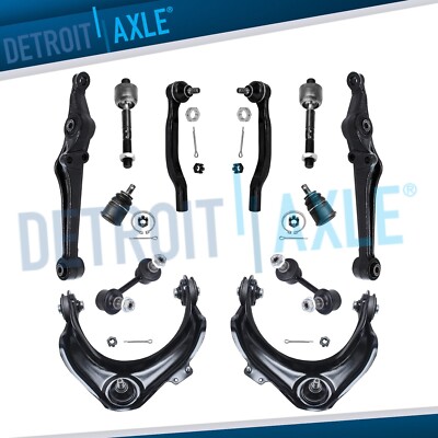 12pc Front Control Arms w/ Ball Joint Tie Rods Kit for Acura CL TL Honda Accord