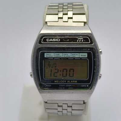 Casio Melody Alarm 82 M-1230 Quartz Digital Vintage Men's Watch | eBay