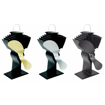 Ecofan 812 AIRMAX Kaminofen Ventilator Gold Nickel Schwarz Gebläse für Ofen