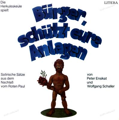 Die Herkuleskeule - Bürger, Schützt Eure Anlagen LP 1987 (VG+/VG+) '