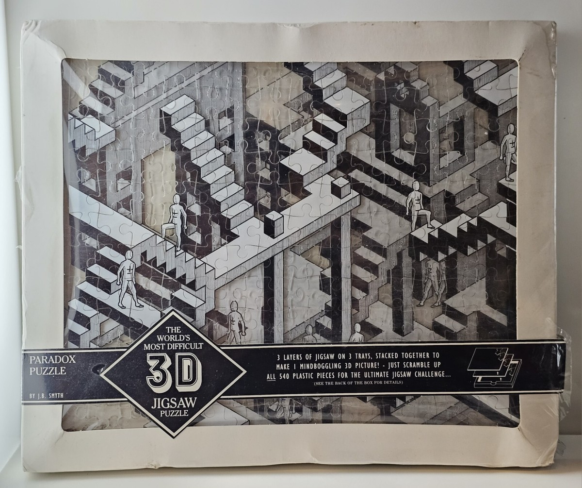 3 Layer Vintage 1992 3D Jigsaw Puzzle Paradox J.B. Smyth 540