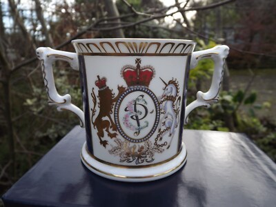  1997 Golden Wedding Queen & Prince Philip Crown Derby Loving Cup No 576 of 750