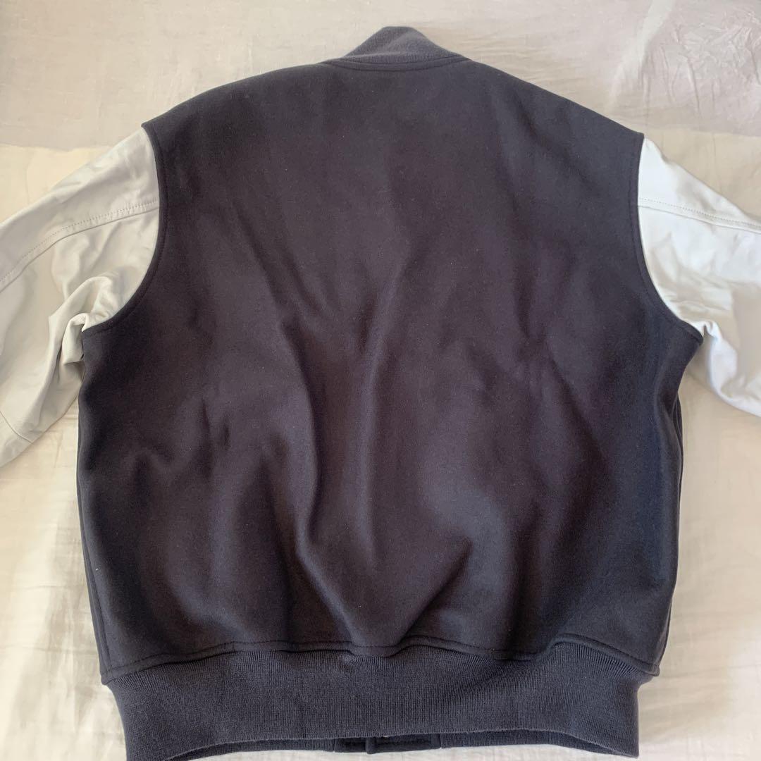 Graphpaper Melton Stadium Jacket GM213-30061 Wool Leather Graphpaper Melton Stadium Jacket GM213-30061 Wool Leather