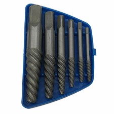 Image of 6pc Spiral Flute Screw Extractor Set - No. 1 - No. 6 - M3 - M25 - Free Postage