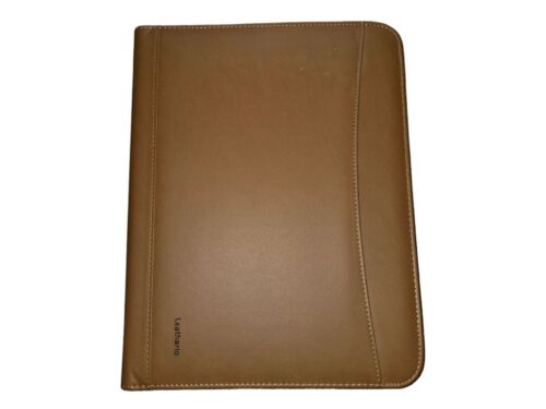 Leathario Brown Leather Portfolio Business Folder Padfolio A4 Writing Pad - 第 1/8 張圖片