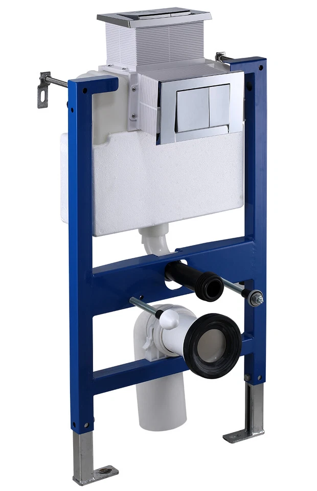 Juego completo HOROW elemento de pared 82 cm pared lavado profundo inodoro asiento descenso automático - Imagen 2 de 4