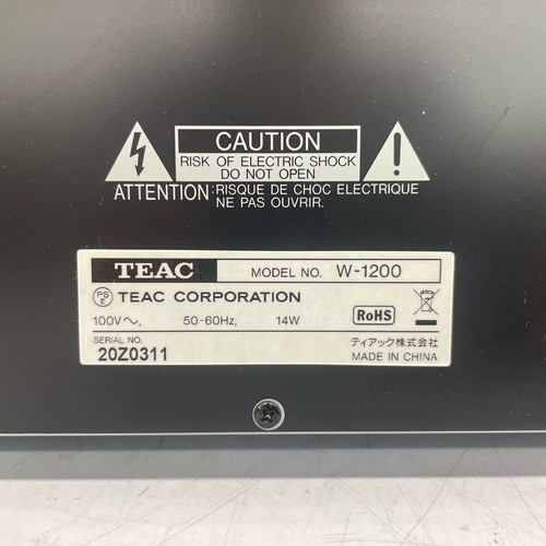 TEAC W-1200 Cassettiera Doppia Testata e Funzionante Ottime Condizioni F/S - Foto 8 di 8