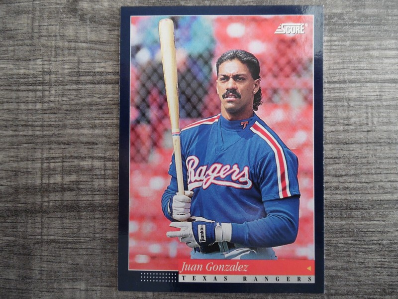 Juan Gonzalez Texas Rangers 1994 Pinnacle Score MLB Card #27