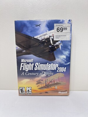 Microsoft Flight Simulator 2004, A Century of Flight, PC CD-ROM 4 Disc, New