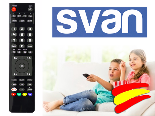 Mando a distancia para TV SVAN STV055UHD2B SVTV022 SVTV032 SVTV132BL SVTV132SM - Imagen 1 de 1
