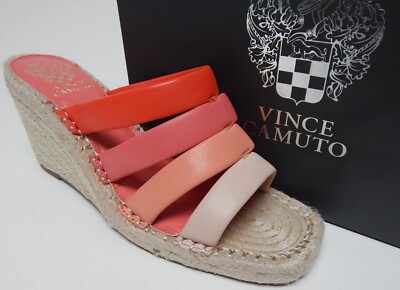 Vince Camuto Molisana Size 8.5 W WIDE EU 39 Womens Espadrille Sandals Tiger Lily