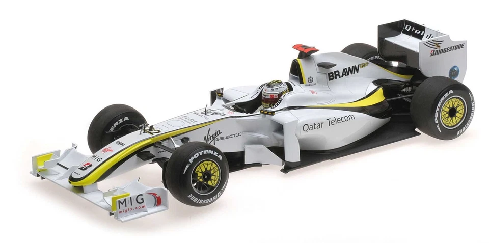 Minichamps Brawn BGP 001 #22 2009 - Jenson Button F1. World Champion 1/43 Scale - Image 4 of 4