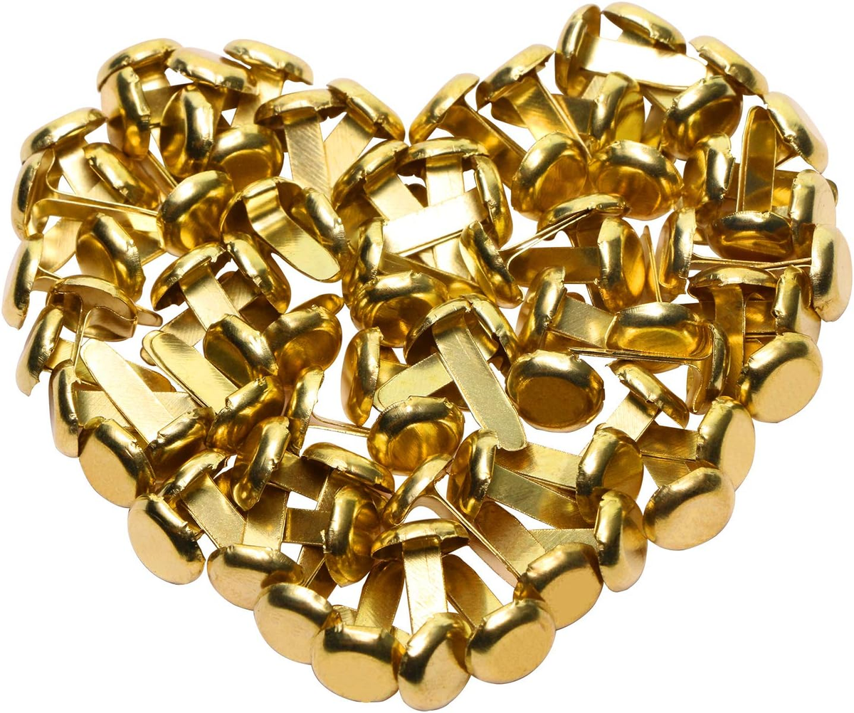 IMPRESSIONS Pastel Pink Mini Round Brads - 100 Count Paper Fasteners For Crafts