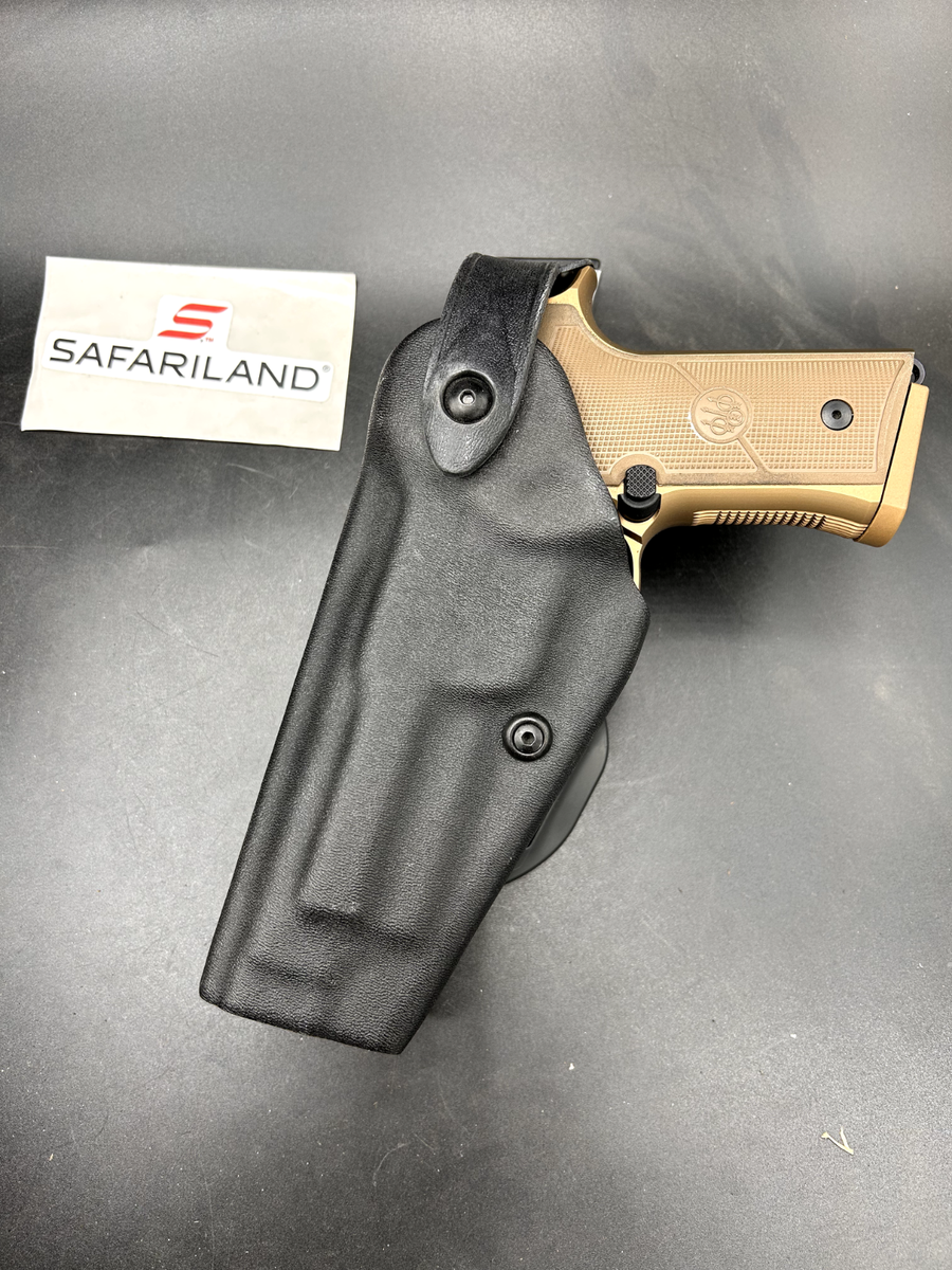 New SAFARILAND Beretta 92 M9, M9A1 M9A3 Belt Holster Black New SAFARILAND Beretta 92 M9, M9A1 M9A3 Belt Holster Black