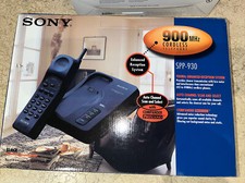 Sony SPP-930 Cordless Telephone Handset 900mhz Black Phone Needs New Battery