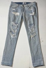 Preowned- Paige Jimmy Jimmy Skinny Distressed Jeans Womens Size 25 