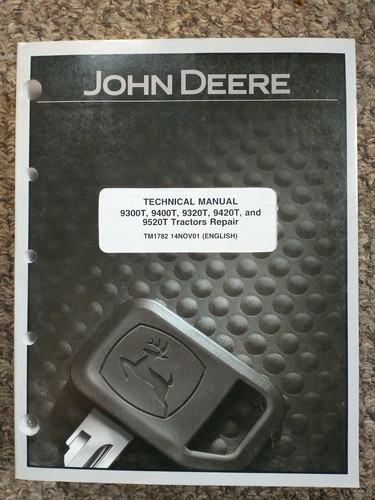 John Deere 9300T 9400T 9320T 9420T Track Tractor Repair Technical Manual - 第 1/4 張圖片