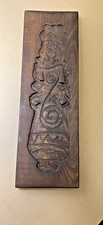 Vintage Holenderska ręcznie rzeźbiona forma do ciasteczek do skoczków Kobieta Speculaas Springerle 18"