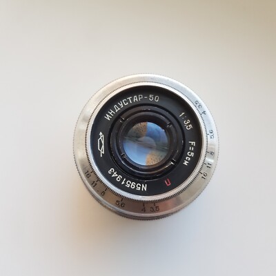 Vintage USSR lens Industar-50 Silver, 1:3,5 | eBay