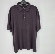 Nat Nast Polo Shirt Mens XL Gray Geometric Short Sleeve Luxury Originals