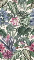 Grandeco Fototapete Vlies A46201 Planzen Blumen GrüN Beige Lila (10,10€/1Qm)