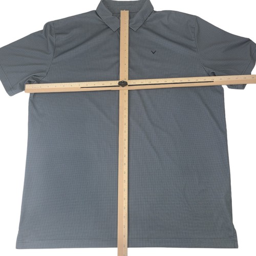 Callaway Men's Polo Golf Shirt Size XL Black/Gray grey Lightweight Stretch - Picture 5 of 13