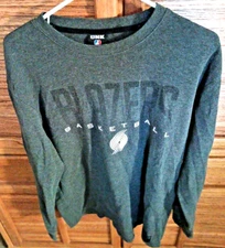 UNK Portland Trail Blazers Mens XL Long Sleeve Tee Shirt NBA T-Shirt Gray