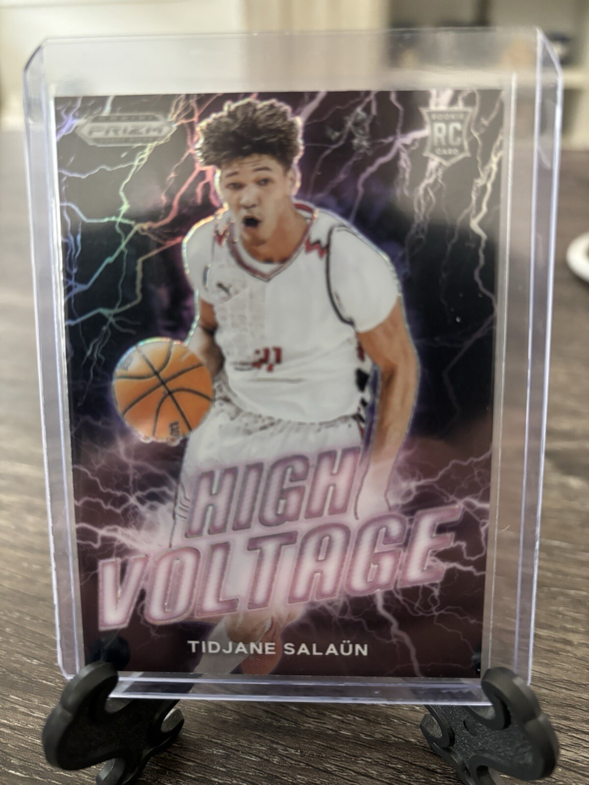 2024 Panini Prizm Draft Picks Tidjane Salaun RC Rookie High Voltage Case Hit SSP