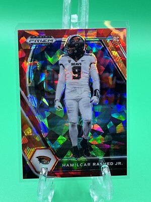 Hamilcar Rashed Logo Hamilcar Rashed Jr 2021 Prizm Draft Picks RED CRACKED ICE Rookie RC ...