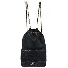 Zaino Chanel Navy in pelle di agnello Seoul KQ00539
