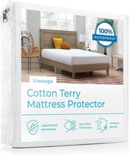 Cotton Terry Waterproof Mattress Protector - Protection - California King