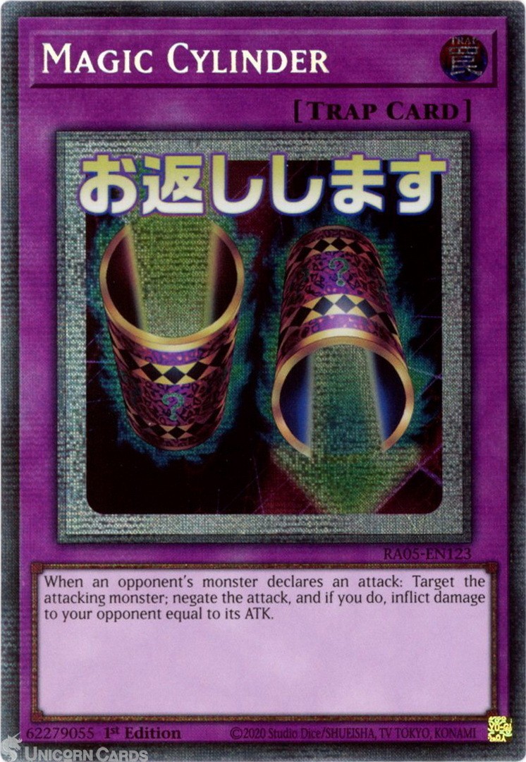 RA05-EN123 Magic Cylinder (Stamp Artwork) : Starlight Rare 1st Edition Mint YuGi