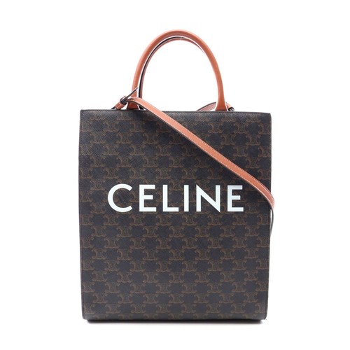 Celine Small Vertical Cabas 2Way Tote Bag Women Black One Size