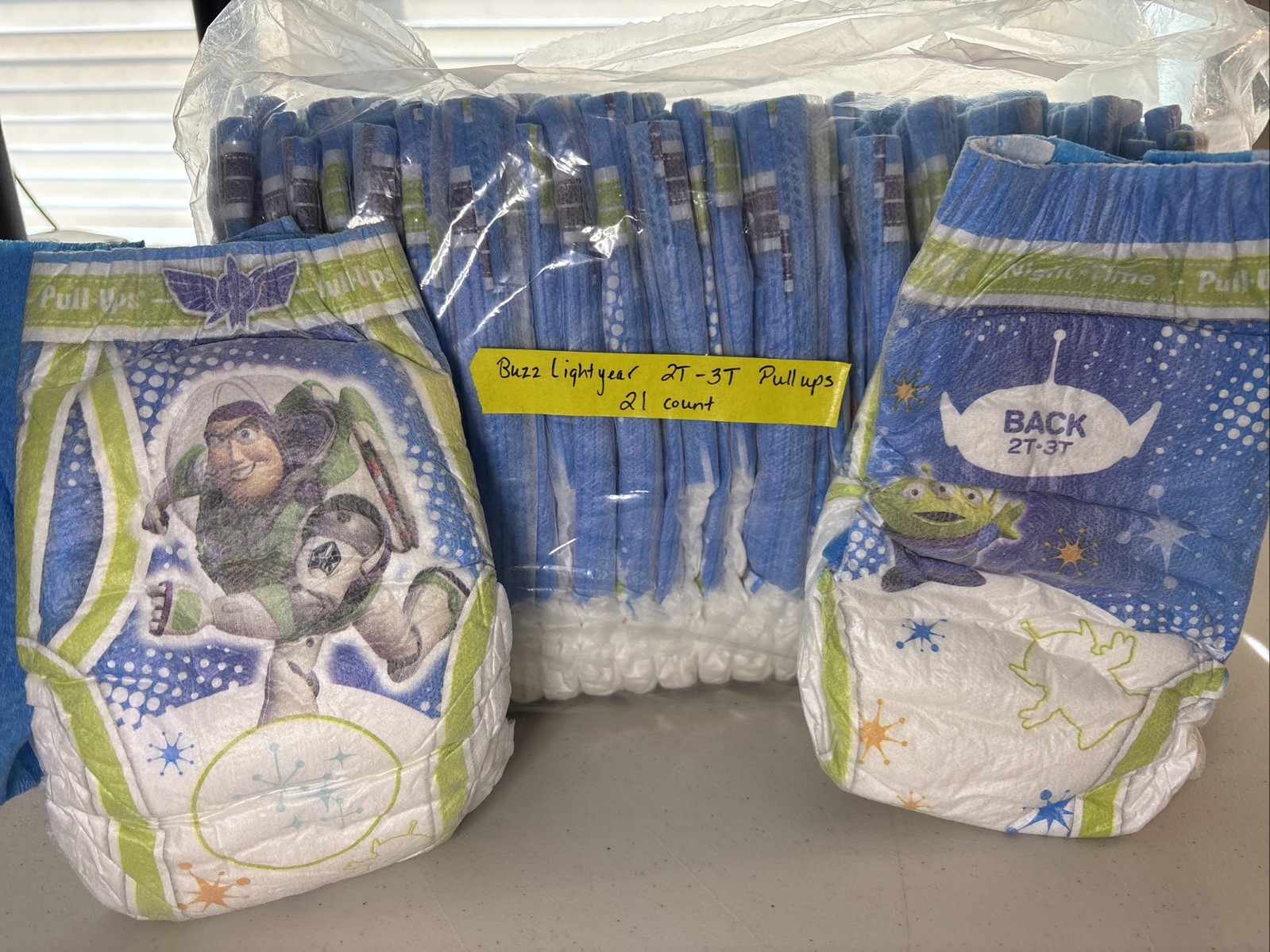 Huggies Boys Pull Ups Toy Story Buzz Lightyear Mickey Mouse 3t-4t Sample Lot 16